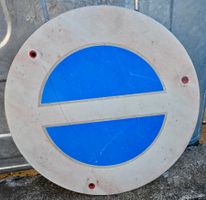 altes SCHWEIZER VERKEHRSSCHILD Parkverbot