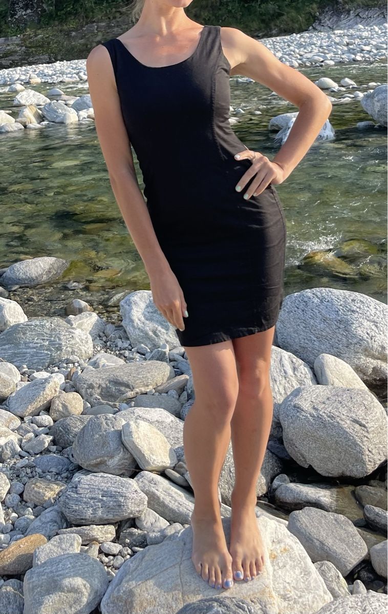 Vestiti: Cocktail mini abito di cotone-S/M-chic e elegante – Nuovo (secondo la descrizione) da Gordevio venduto da LanaZimm 8