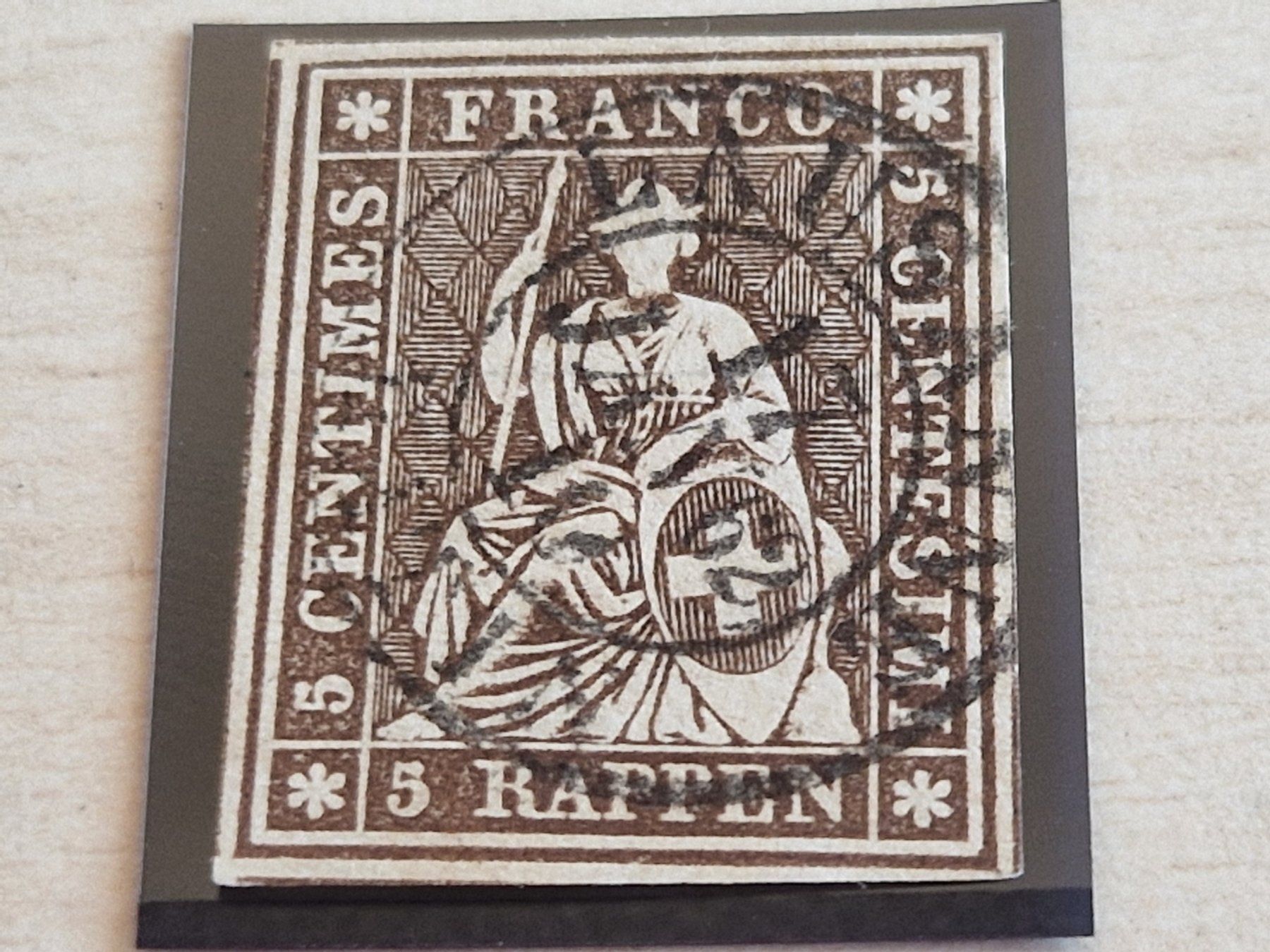 Tutti i francobolli: Strubel 22G, signiert, TOP, ab 1.- – Usato da Burgdorf venduto da Glossy01