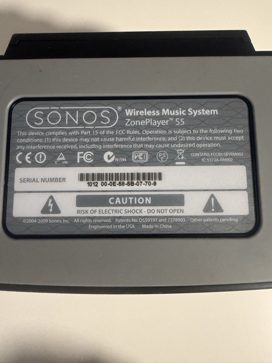 Sonos Lautsprecher: Sonos ZonePlayer S5 Lautsprecher schwarz – Gebraucht aus Spiez von maa_l9w6 3