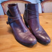 Schicke Leder Stiefeletten  Damen Gr. 38