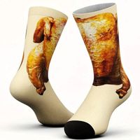 🔥🍗 3D Röstiges Huhn Socken – Witziger Blickfang! 🍗💫