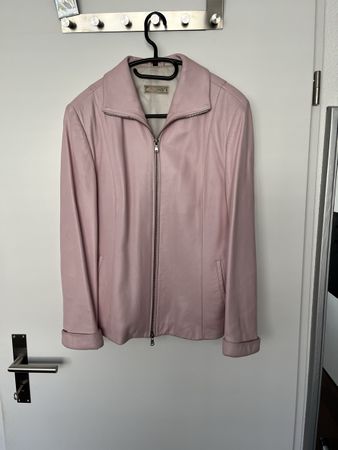 Rosa Lederjacke, Gr. 38/40, guter Zustand - Frühlings-Look!