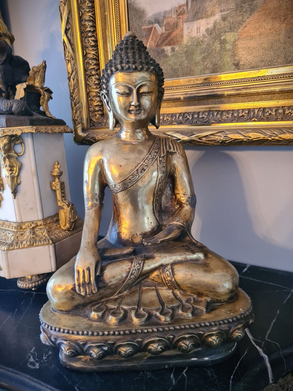 Sculture & Statue: Grosser Antiker Buddha – Usato da Rotkreuz venduto da Dobermann5 6