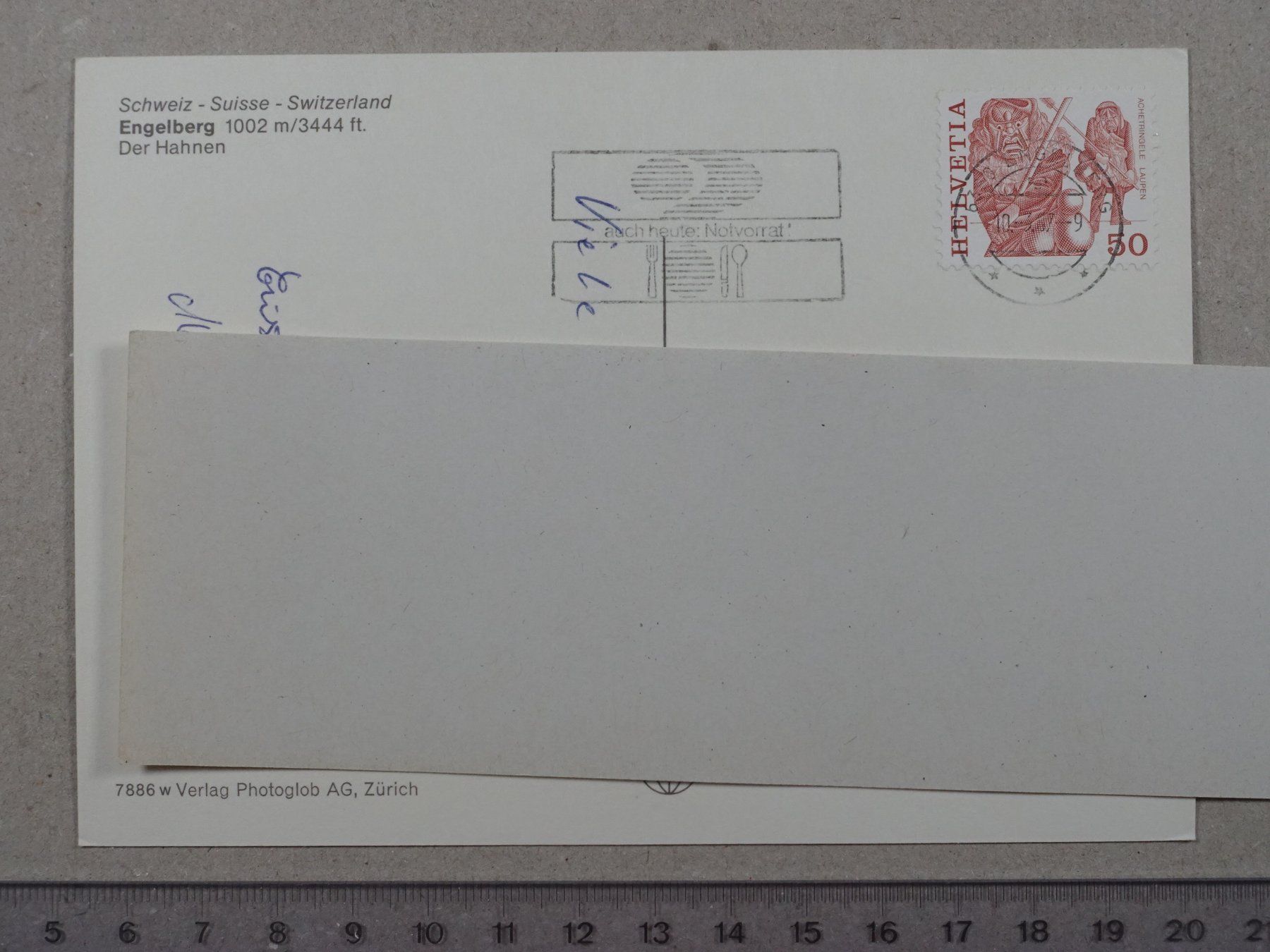 Cartes postales: Engelberg, Hahnen, Bahn, 1997 – D'occasion à Lenzburg par fh1 1