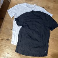 Basic T-Shirt Herren Schwarz/Weiss