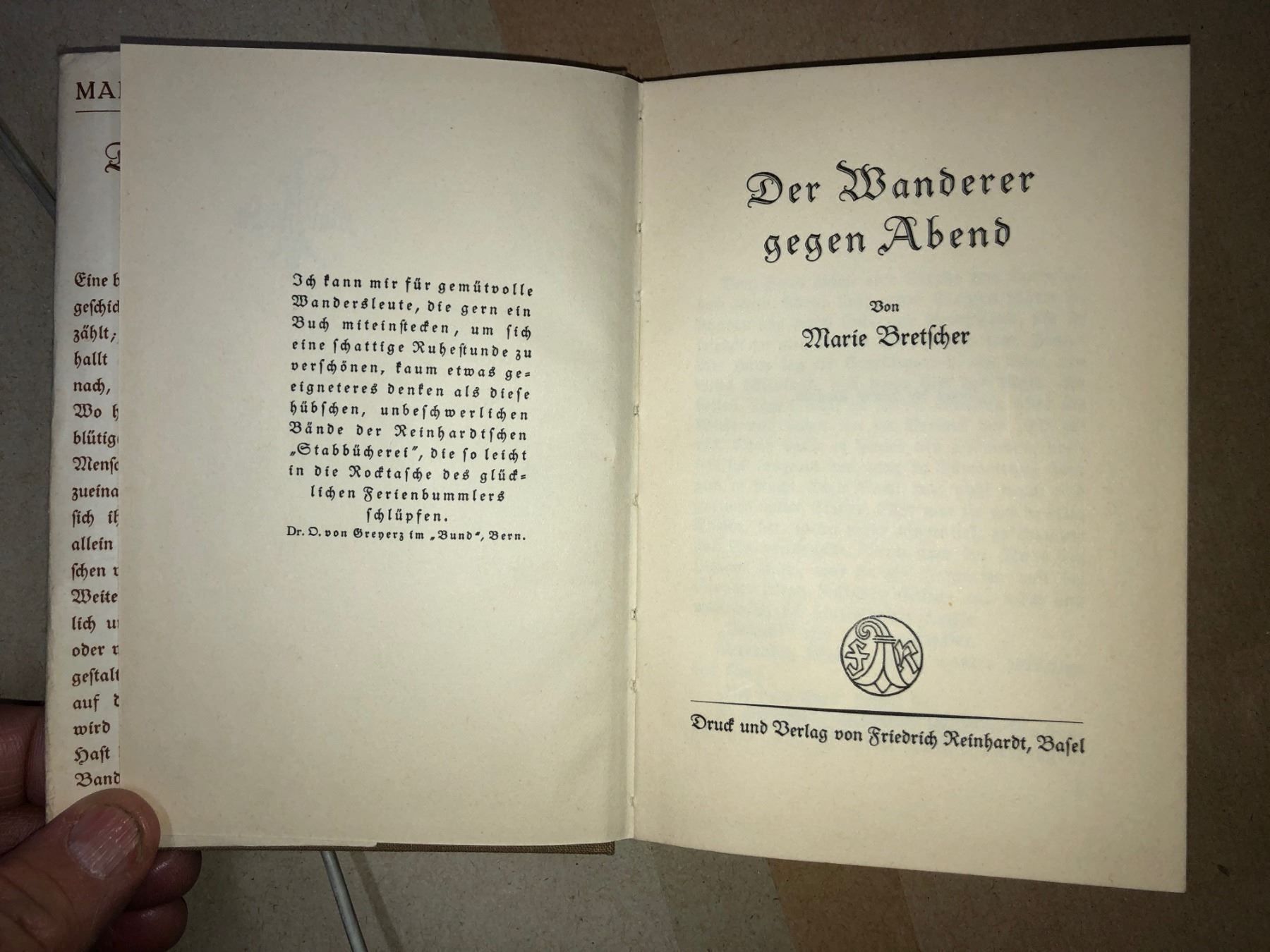 Libri: Marie Bretscher: Wanderer gegen Abend – Usato da Zürich venduto da allp 3