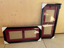 2er Set Fotorahmen, Bilderrahmen, neu, schwarz