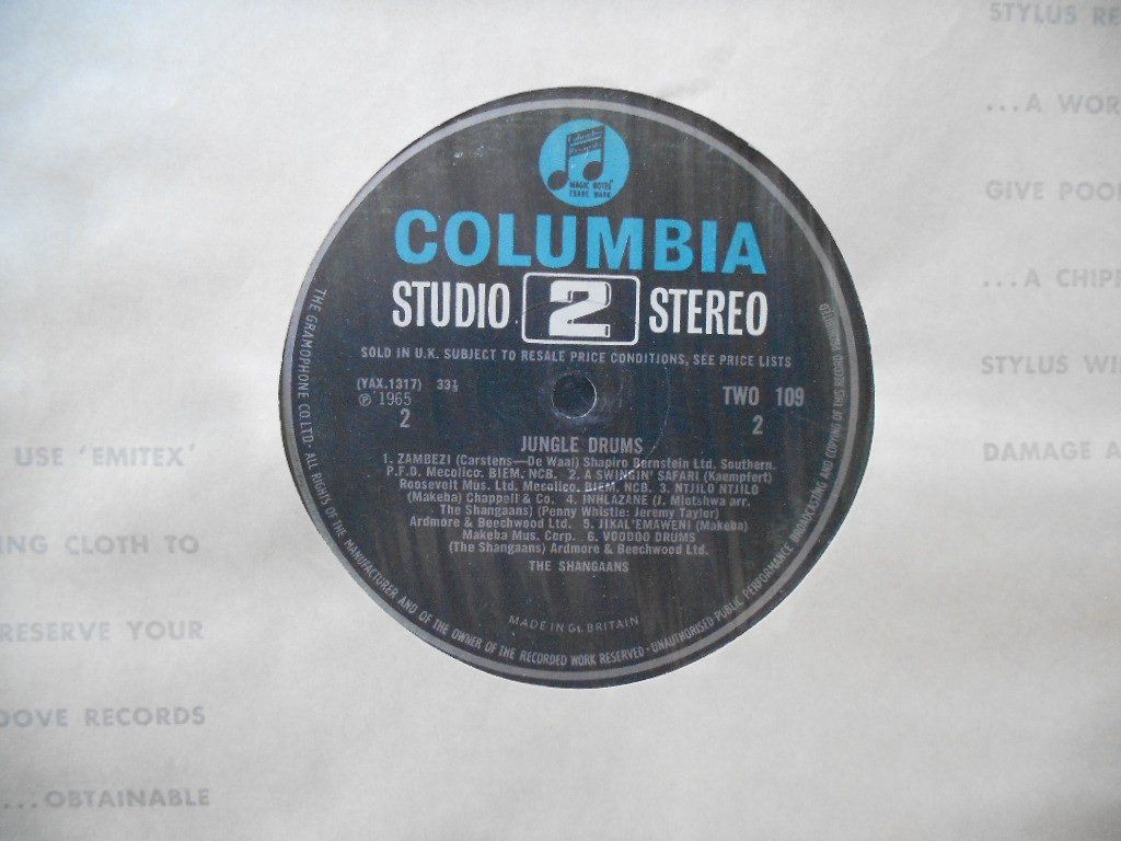 Dischi in vinile: THE SHANGAANS  -  JUNGLE DRUMS – Usato da Bex venduto da Giorgiob 4