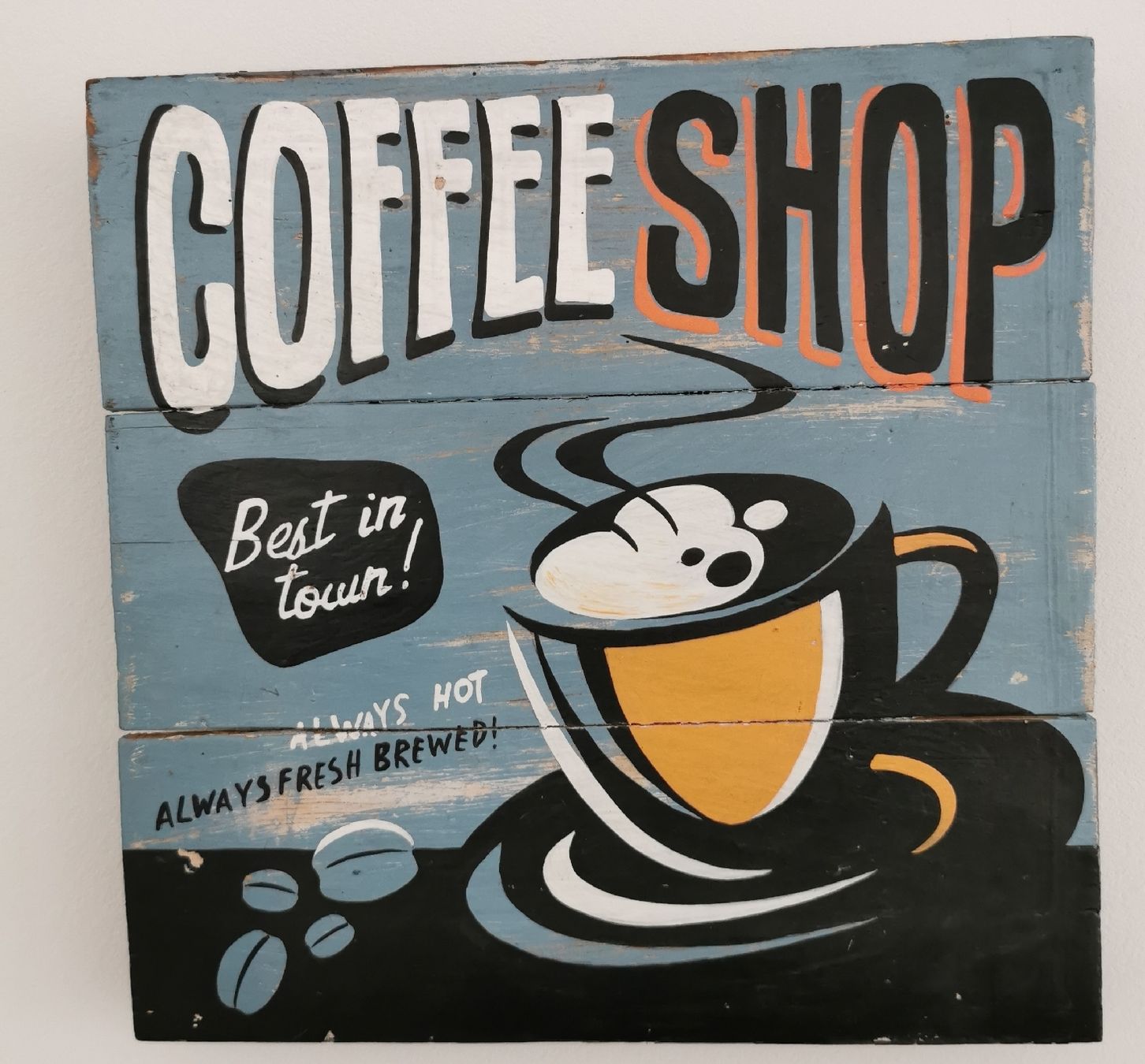 Foto & Immagini: Bild auf Holz / Kaffee / coffee shop – Usato da Wohlen AG venduto da Mica1