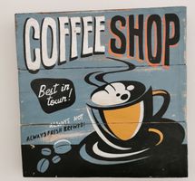 Bild auf Holz / Kaffee / coffee shop