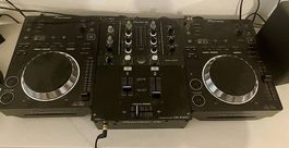 Set pioneer cdj 350 et djm 250 mk2, avec casque pioneer