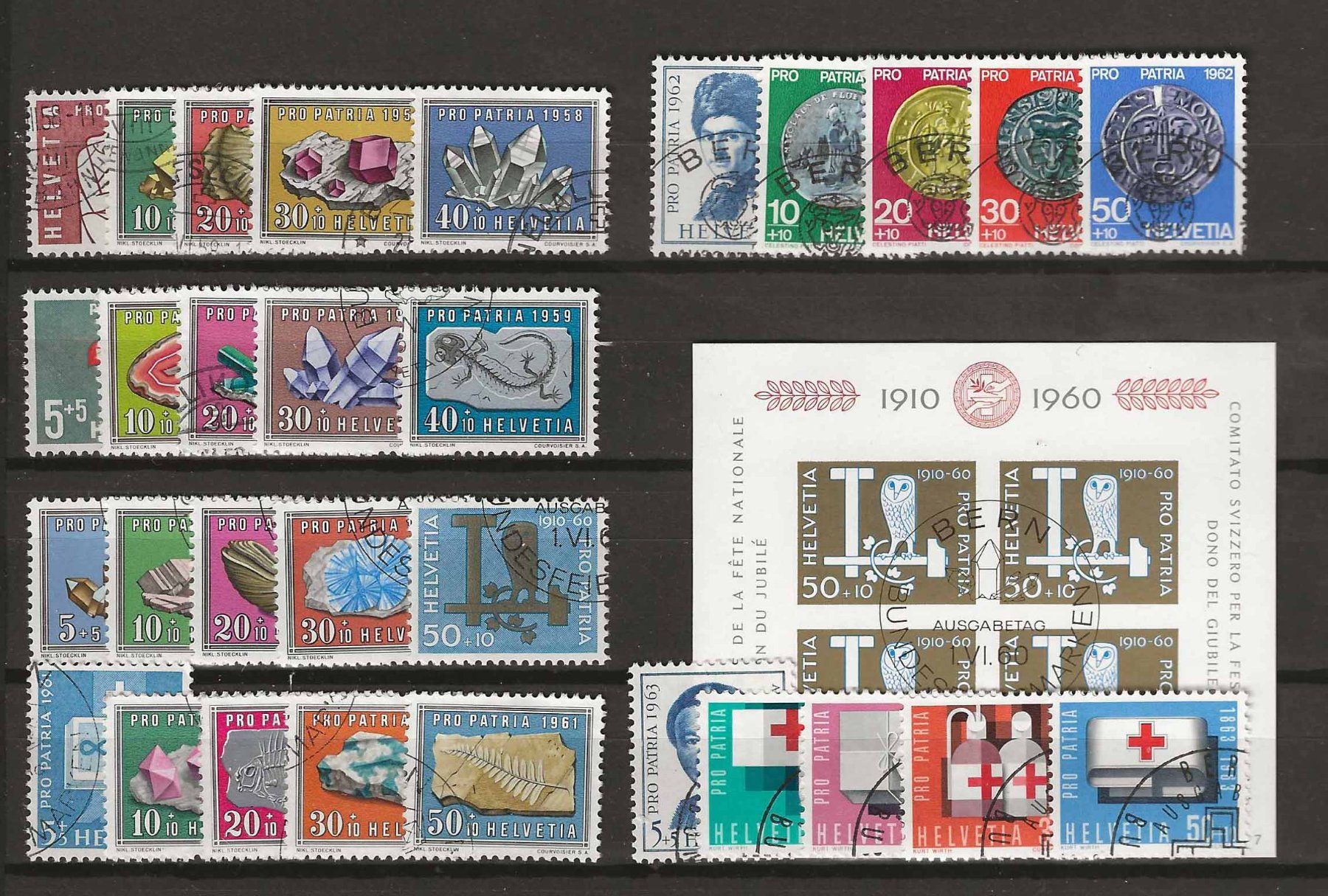 Tutti i francobolli: PP058 - Pro Patria 1958-1963 obl. – Usato da Trélex venduto da Phil_Albert