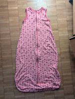 Rosa Schlafsack mit Herzen, Grösse 110, 100% Baumwolle