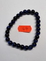 1 Stück /  Armband Edelstein Tigerauge Blau.
