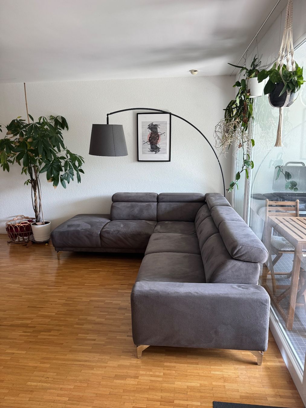 Divani: Ecksofa braun-grau, höhenverstellbare Kopflehne – Usato da Solothurn venduto da flo_27sl 1