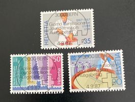 1987: Werbemarken II mit Ersttag Vollstempel