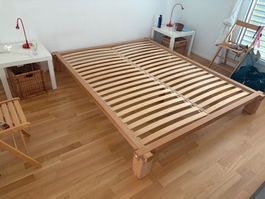 Doppelbett Buche Holz