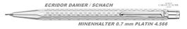 4.566 DAMIER Schach * Ecridor CDA * Minenhalter 07 * Platin
