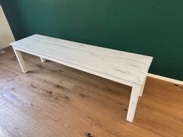Sitzbank aus Holz Landhaus