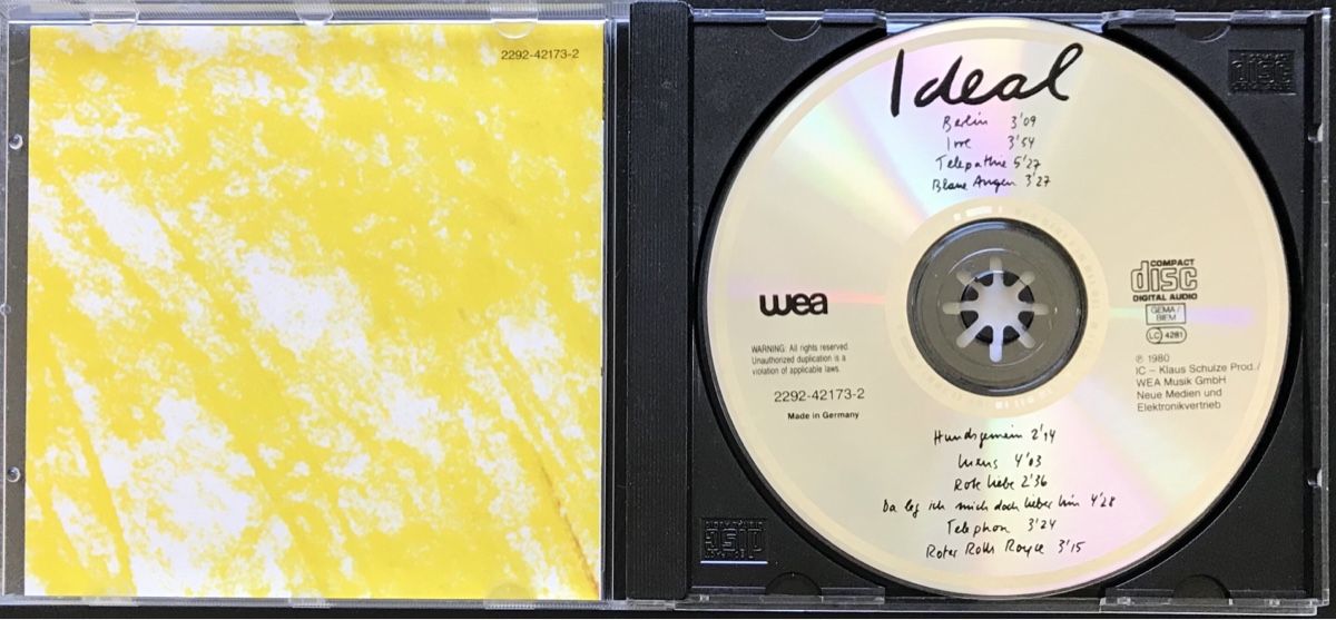 CDs: CD IDEAL - Ideal – Gebraucht aus Zürich von tomakomai 2
