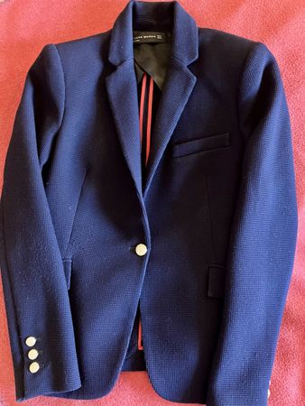 Zara Woman Giacca blu navy, taglia S, usata