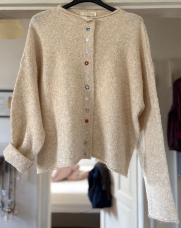 CARDIGAN MIXT LAINE! M