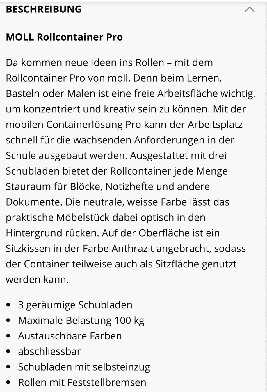 Moll Banconi: MOLL Rollcontainer 43x54x43cm – Usato da Herzogenbuchsee venduto da zukerka 2