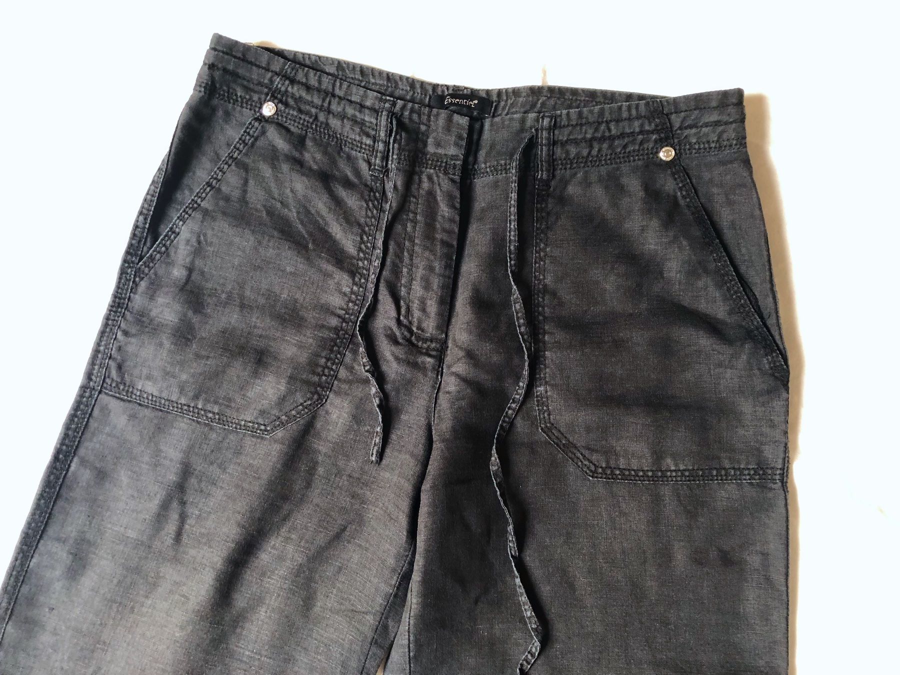 Manor Pantaloni: Essentiel, Manor, Leinenhose, schwarz, Gr. 34 – Usato da Basel venduto da Solaia28 1