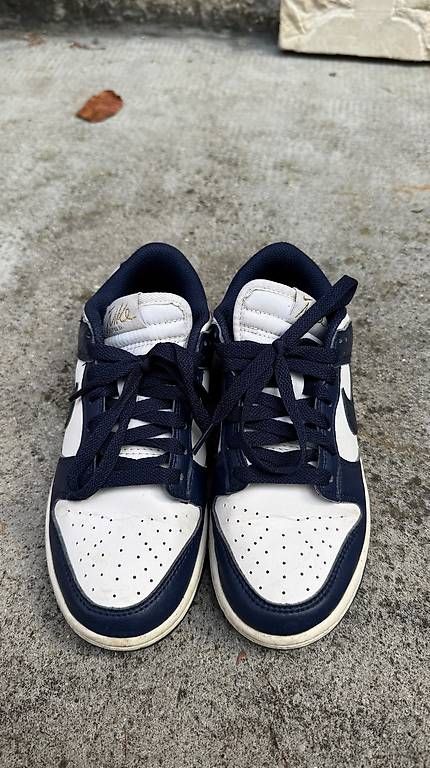 Scarpe da uomo: Nike Dunk Low in navy blue and white – Usato da Bern venduto da sid_6rvz