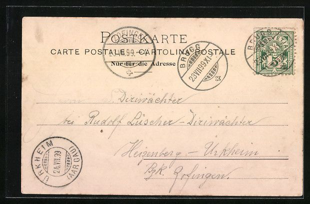 Cartes postales: Brugg, Eisenbahnbrücke der Bötzbergbah – D'occasion à Berlin par bartko-reher 1