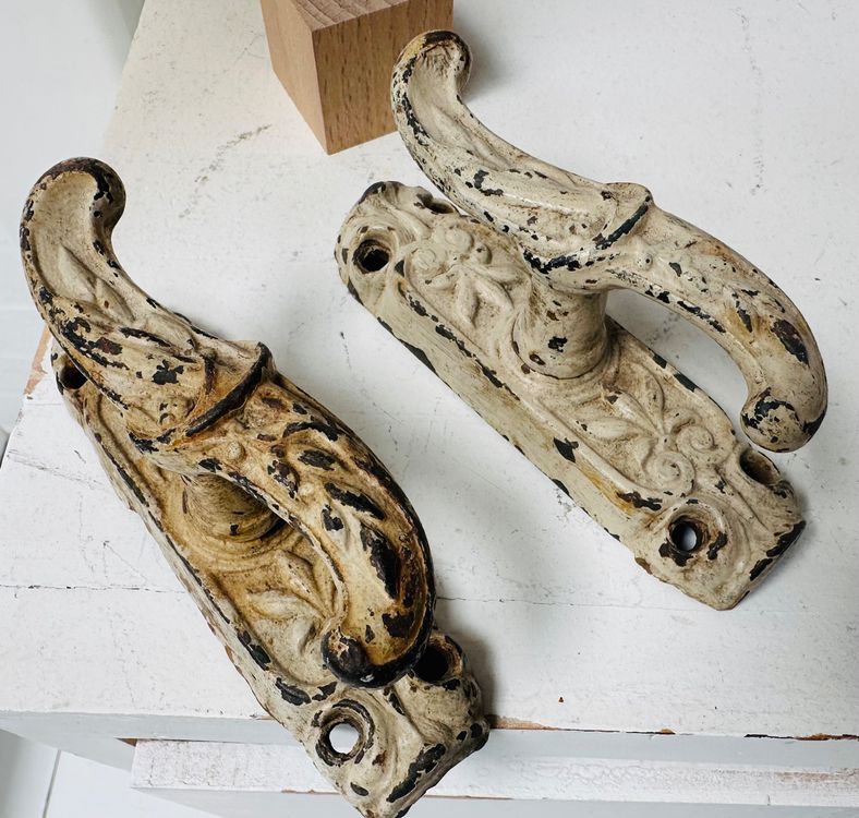 Lot De 5 Poignées De Porte Anciennes En Métal – Tailles Variées – Déco Vintage