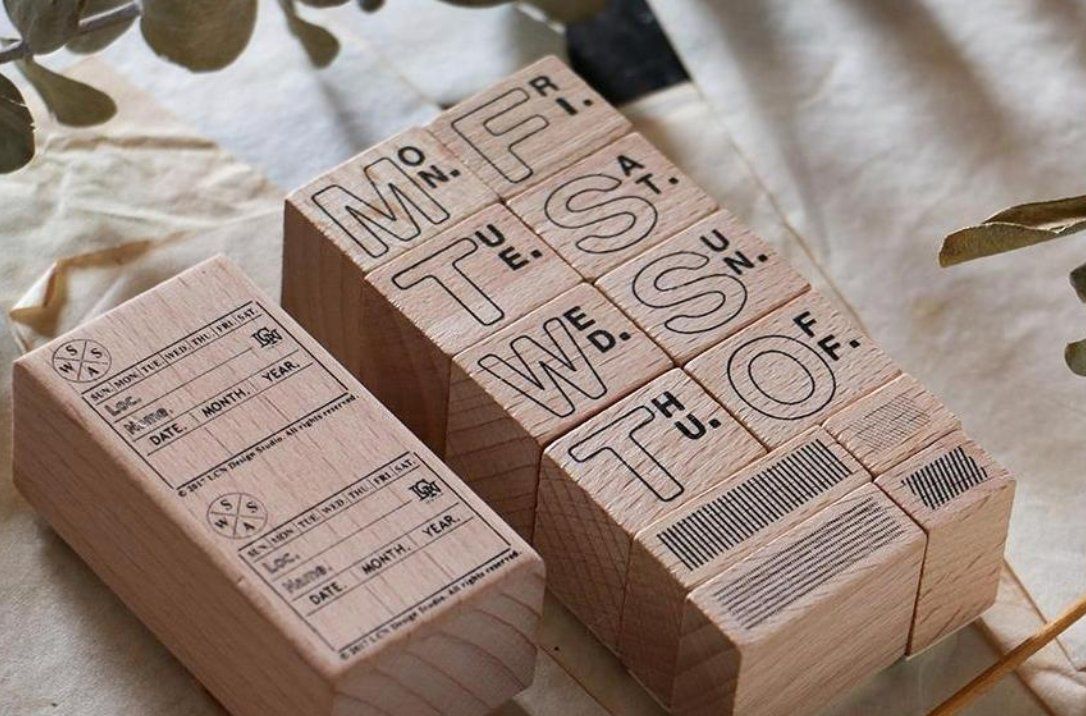 Stempel: 13-teiliges Stempelset "Daily Ticket set B" LCN DesignStudio – Neu und originalverpackt aus Zürich von brifo64