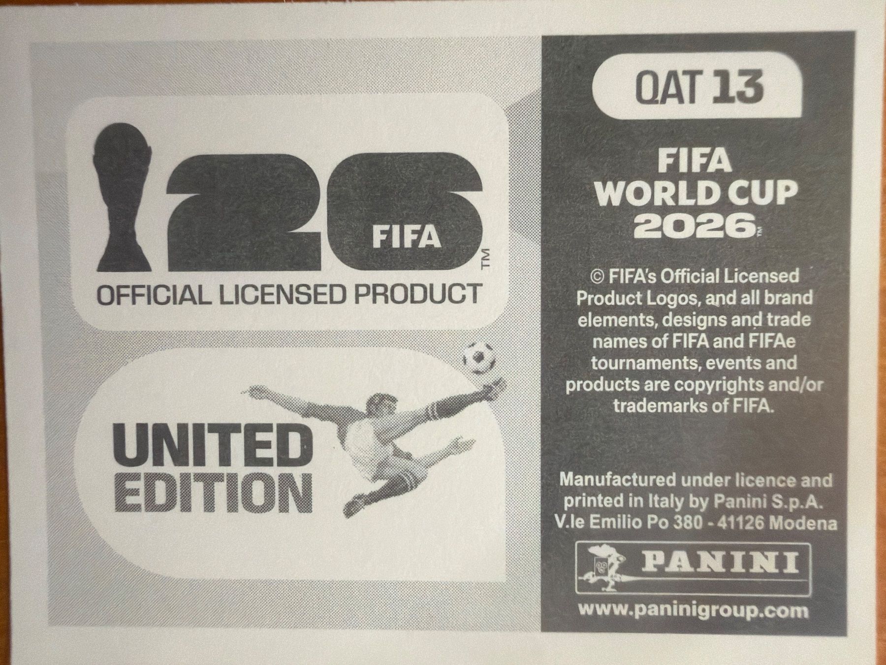 Panini Sammelbilder & Trading cards: Panini QAT13 – Neu (gemäss Beschreibung) aus Susten von Rechnun 1