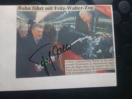 Fritz Walter - Handsigniert - WM 1954