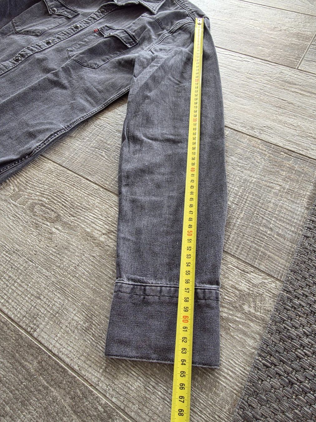 Levi's Camicie: Levi's Western Jeanshemd M Black Denim – Usato da Dietlikon venduto da Bonamesa 4