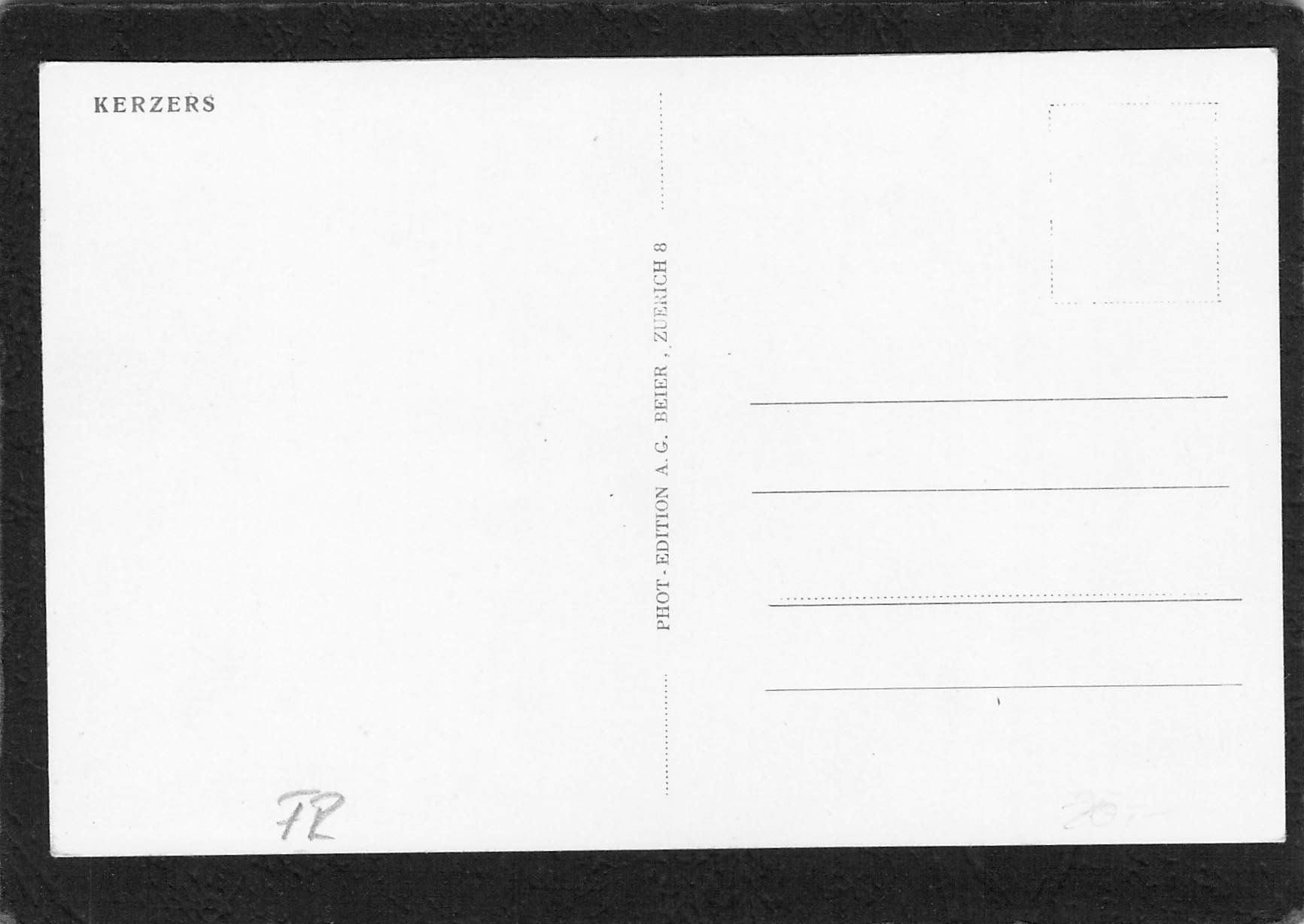 Cartoline postali: Kerzers FR – Usato da Reichenburg venduto da Pipo-67 1