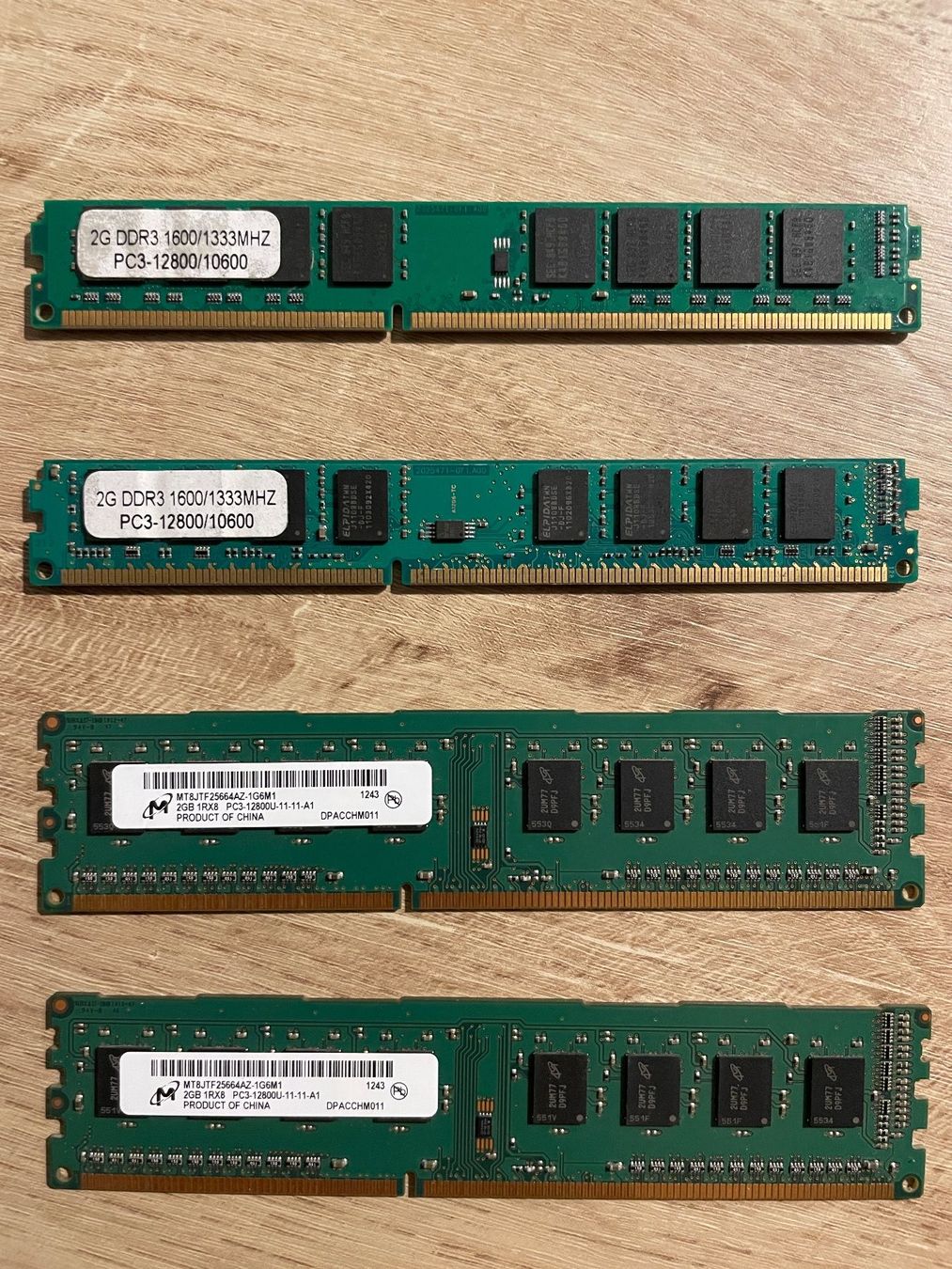 Elektronikbauteile: 4 x 2GB DDR3, PC3 12800 – Gebraucht aus Amriswil von ALPHATERRA