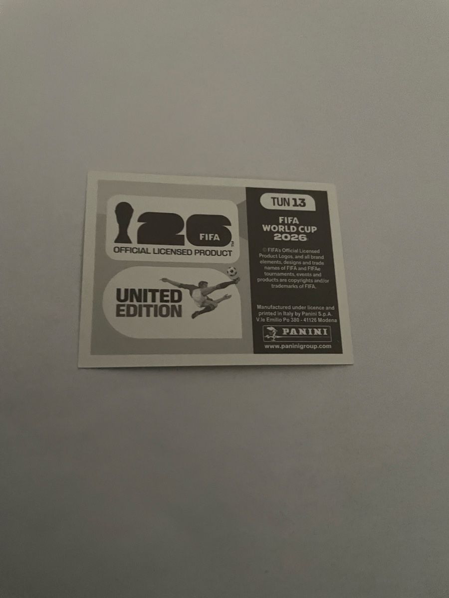 Panini Carte collezionabili: FIFA WE ARE Tunesien TUN 13 – Nuovo (secondo la descrizione) da Winterthur venduto da Cobraforce 1