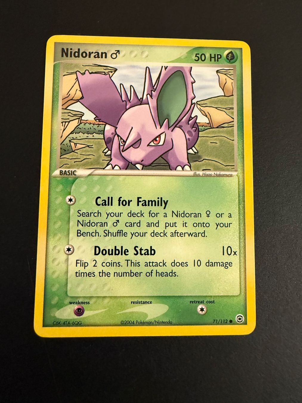 Pokémon Sammelbilder & Trading cards: Nidoran M - 71/112  Pokemon EX FireRed & Leaf – Gebraucht aus Zürich von pokemon_cards