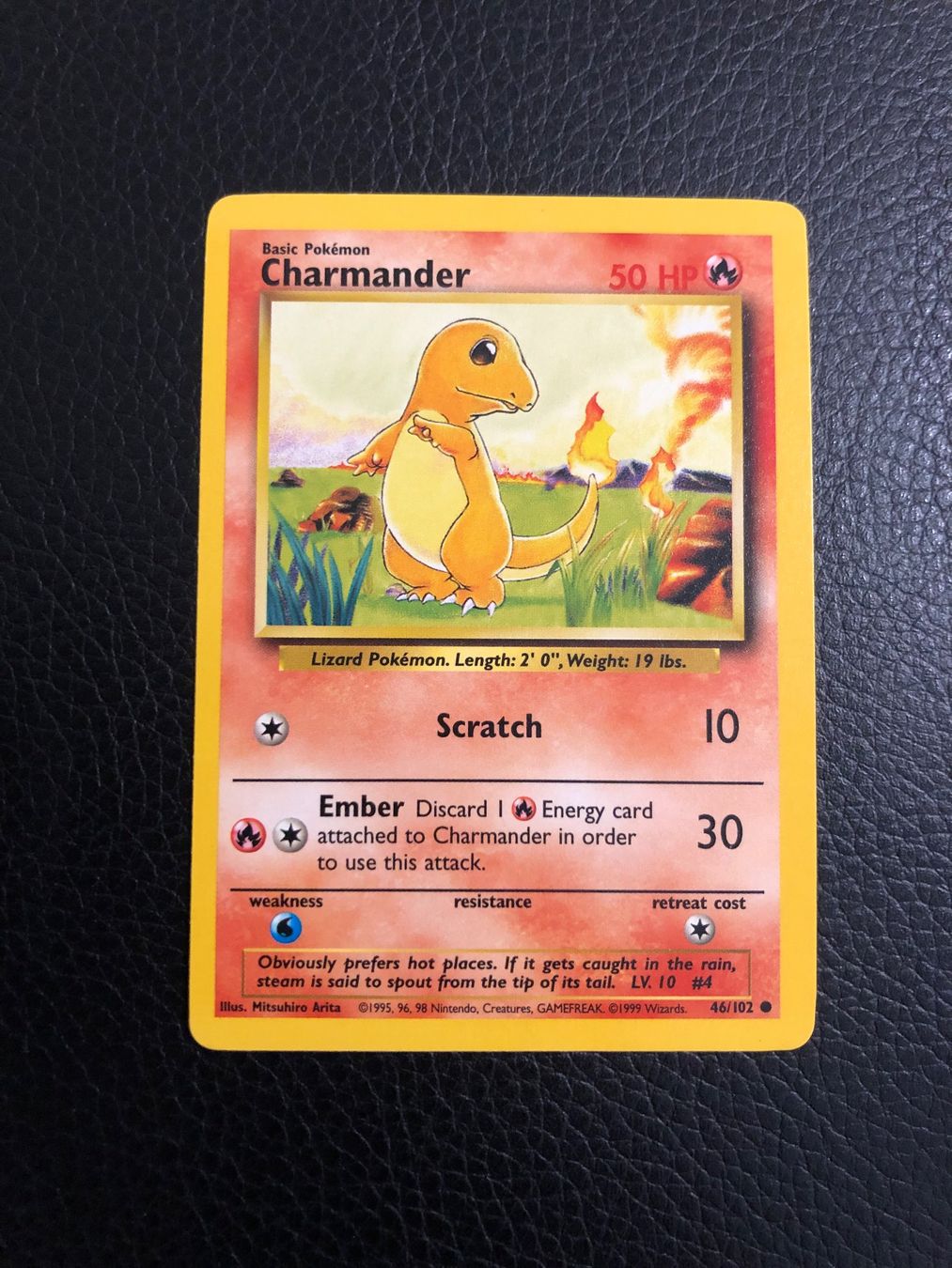 Pokémon Sammelbilder & Trading cards: 1999 Base Set Charmander 46/102 Ab 1 – Gebraucht aus Paradiso von Pkmn10