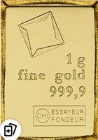 Goldbarren 1g fine gold 999,9 CH