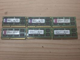 Ram 2GB PC3 SoDimm 6 Stück