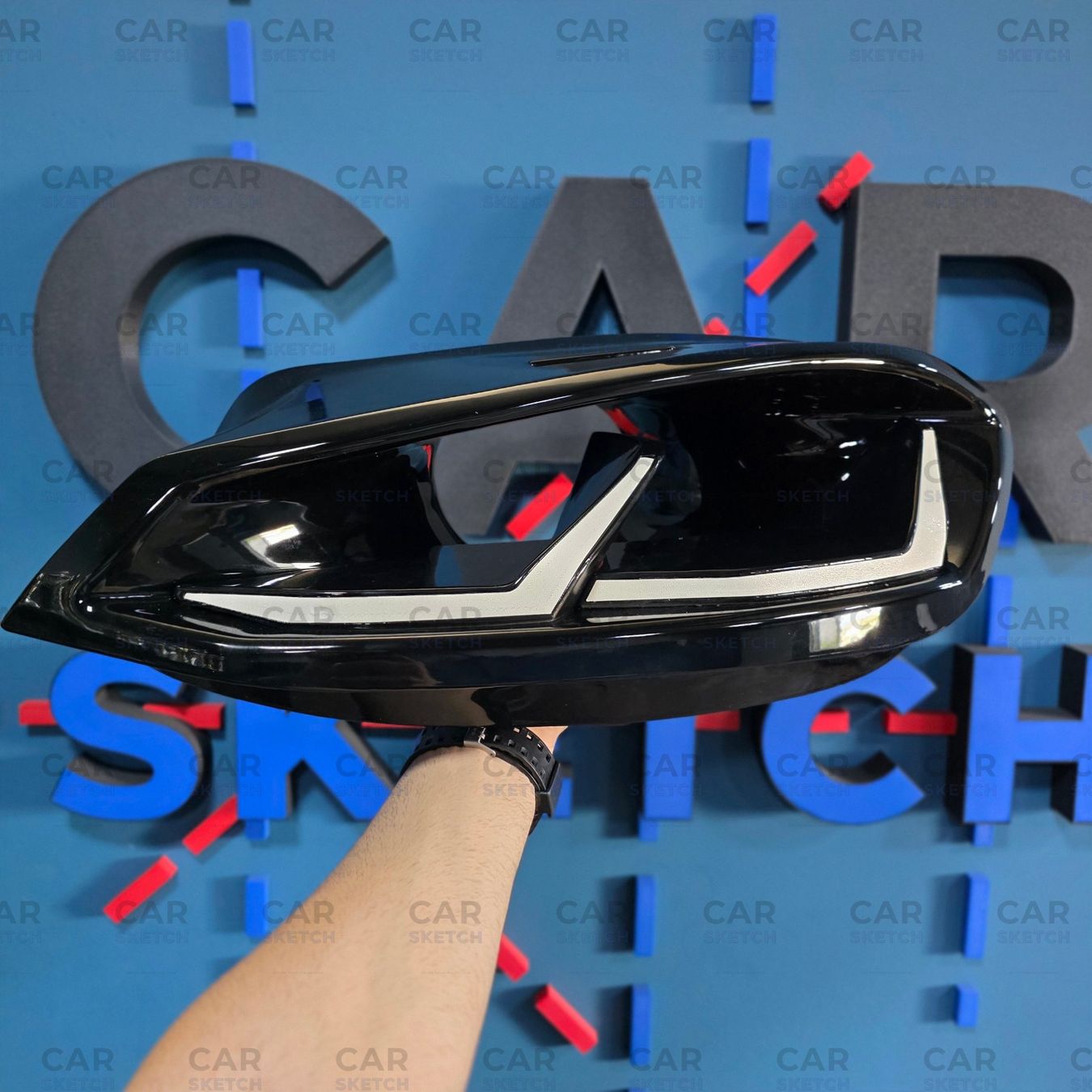 Volkswagen Tutti pezzi di ricambio auto: VW Golf MK7.5 Scheinwerfer-Lufteinlass – Nuovo (secondo la descrizione) da Dietikon venduto da CarSketch 4