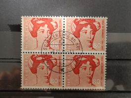 1969 Germaine de Stael Viererblock Vollstempel