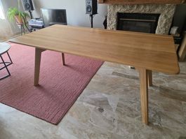 Table en chêne massif 180 x 90 x 75 Pfister