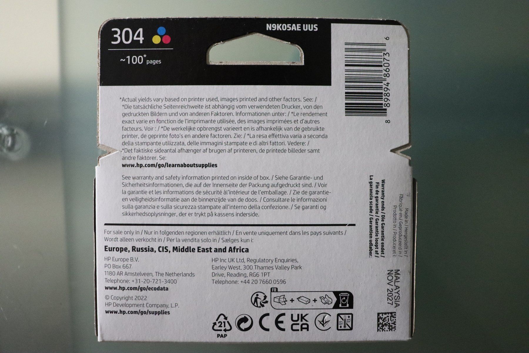 Hewlett Packard Cartouches & Toner: HP Tintenpatrone 304 color – Neuf avec emballage d'origine à Arbon par Gerodot 2