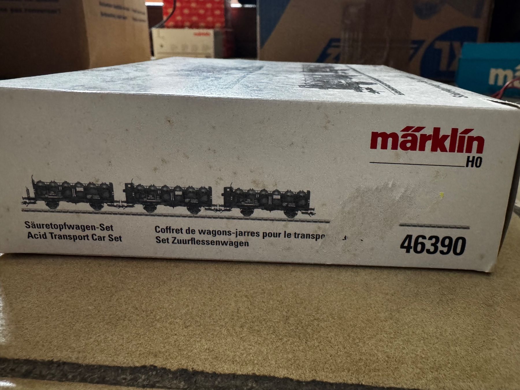 Märklin Modellini di ferrovie: Säuretopfwagen-set/epoche 3 marklin ho – Usato da Genève venduto da den_8z8h