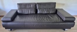 Ledersofa HENRY "Dickleder grau, 3-sitzer" NP: CHF 3'600.-