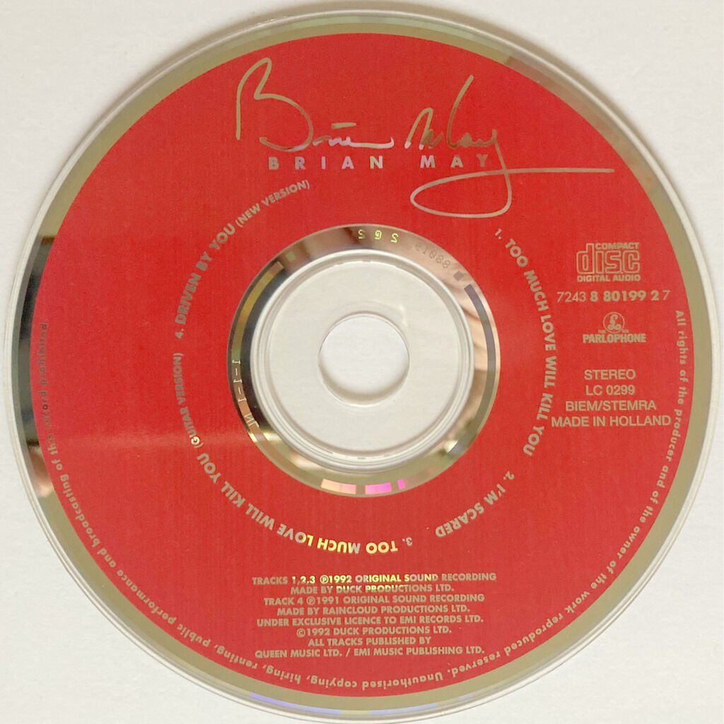 CD: QUEEN / BRIAN MAY - TOO MUCH LOVE WILL KILL YOU – Usato da Bottens venduto da hotter-than-hell 2